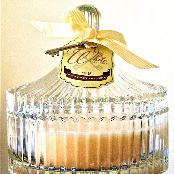 DW HOME CANDLE WHITE TEA GINGER RICHLY SCENTED 3 WICK - Picture 2 of 5